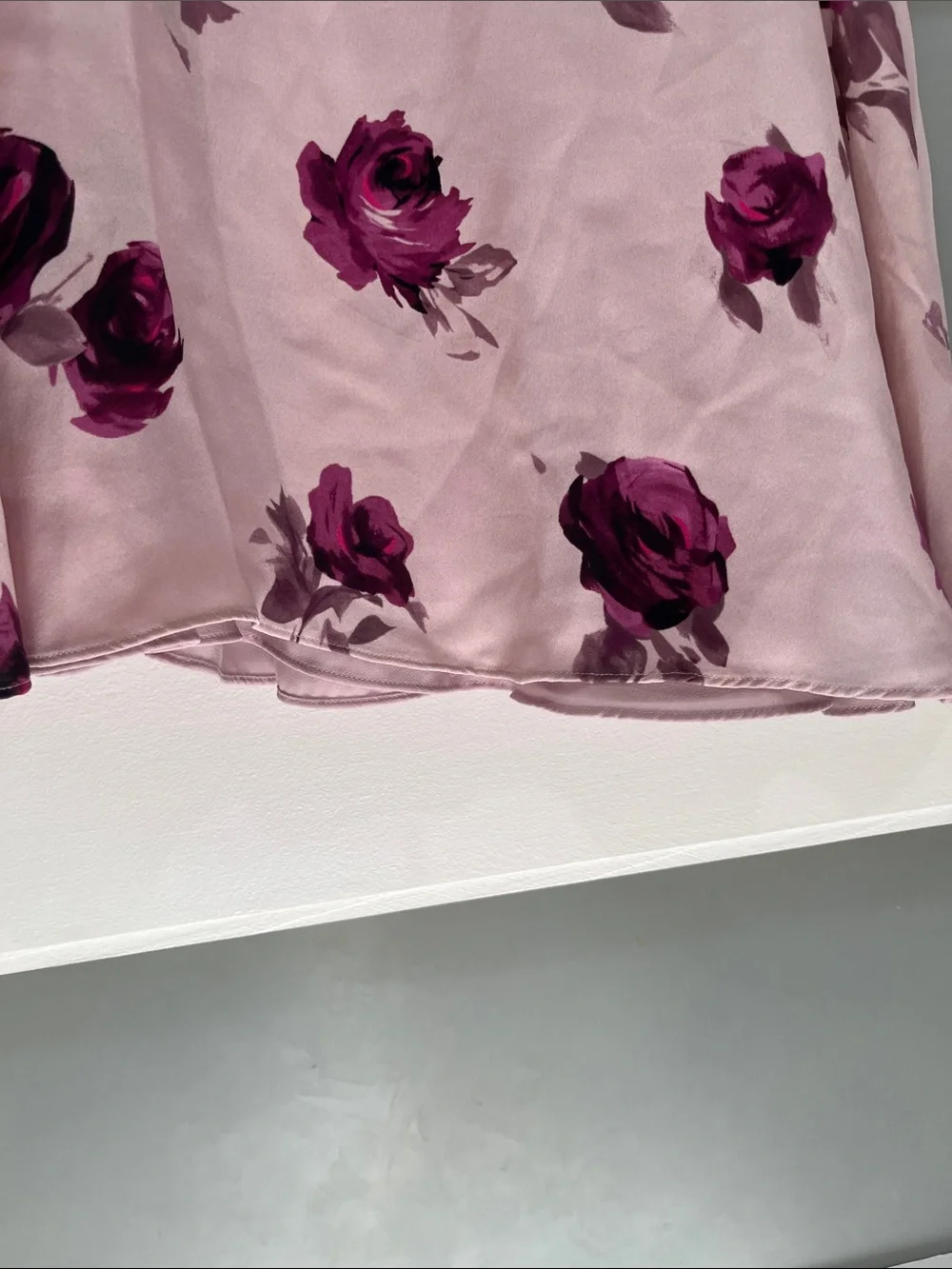 kate spade Pink Floral Midi Dress with Black Waistband